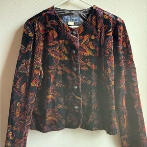 Norton McNaughton Velvet Paisley Blazer - Vintage